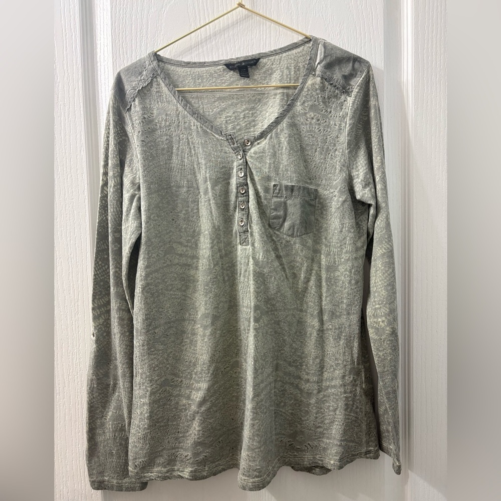 green henley top